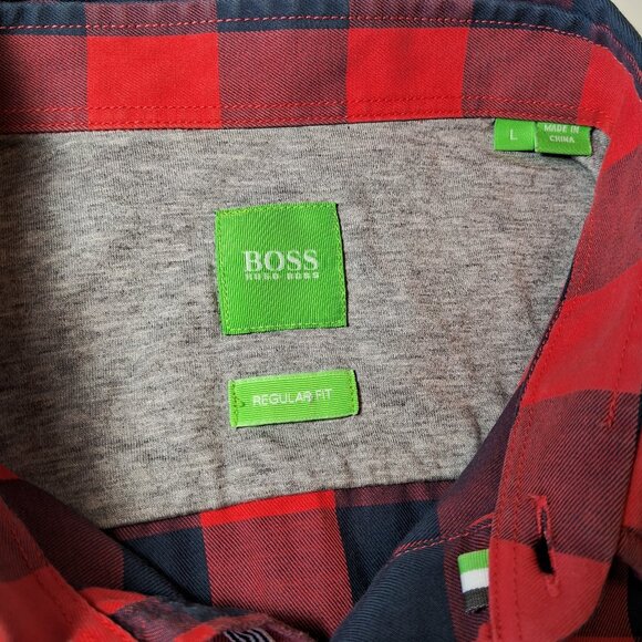 Boss Hugo Boss plaid button up long sleeves shirt - Picture 6 of 11